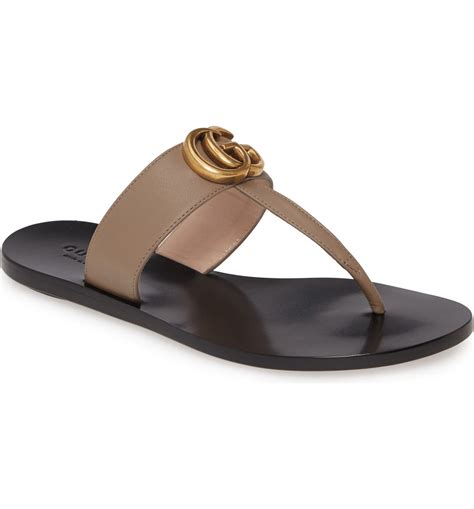 gucci marmont t strap sandals metallic|Gucci outlet sandals.